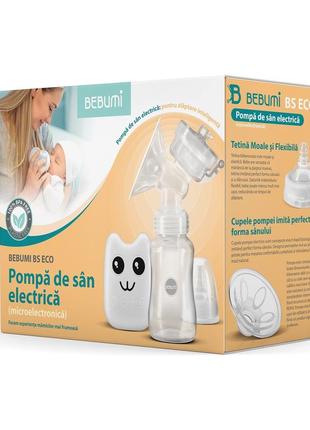 Электрический  молокоотсос bebumi bs eco (a green) с силиконовой соской8 фото