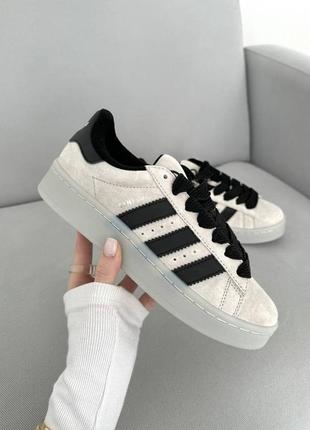 Кроссовки adidas campus 00's aluminium grey black2 фото