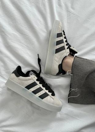 Кроссовки adidas campus 00's aluminium grey black6 фото