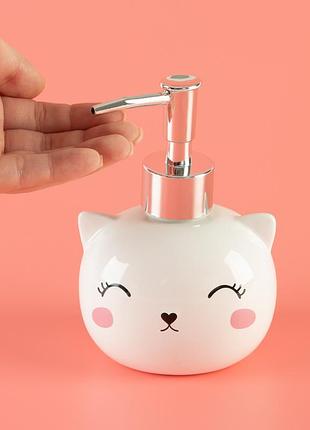 Диспенсер для рідкого мила cute cat 250 мл