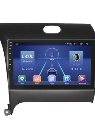 Штатная магнитола lesko для kia cerato iii 2013-2016 экран 9" 4/64gb 4g wi-fi gps top