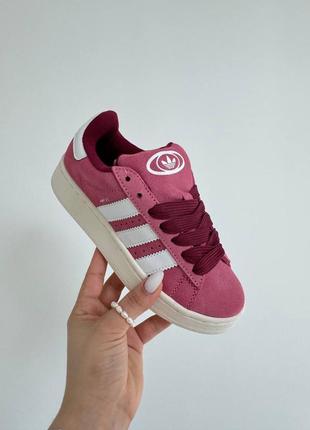 Кроссовки adidas campus 00's pink white4 фото