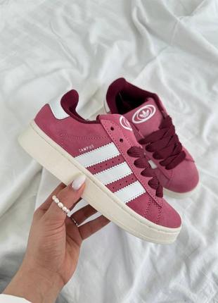 Кроссовки adidas campus 00's pink white