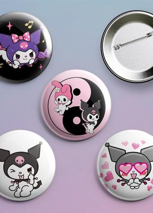 Пины значки kuromi  4 шт в комплекте