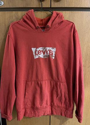 Чоловічий червоний худі кофта levi’s
