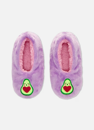 Брендовые теплые тапочки avocado love для девочки