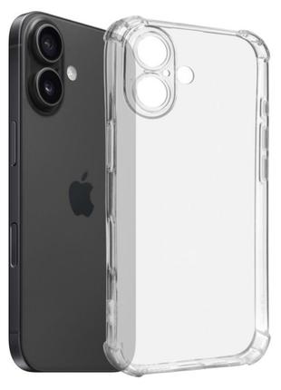 Чохол fiji proof для apple iphone 16 прозорий бампер з посиленими бортами transparent