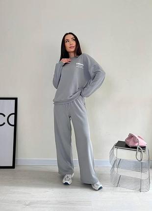 Женский спортивный костюм, свитшот + брюки