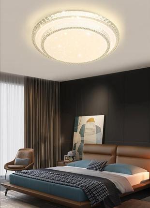 Светильник потолочный led с пультом 27016 белый 8х40х40 см. trn