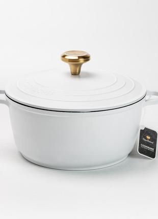 Набор посуды для приготовления 6 предметов белый.