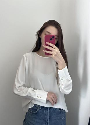 Біла блуза манго