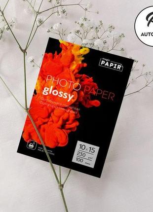 Фотобумага глянцевая papir а6 230 г, 100 л