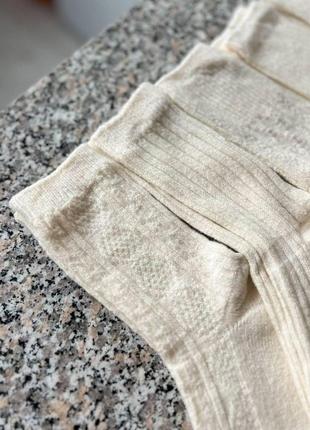 Базовые носки шерстяные, базовые теплые однотонные носки, белые носки, теплые носки...