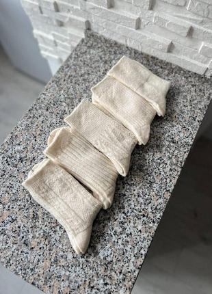 Базовые носки шерстяные, базовые теплые однотонные носки, белые носки, теплые носки...