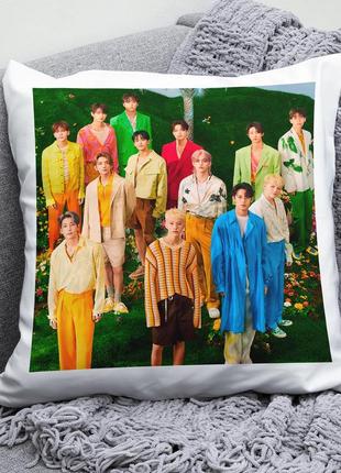 Декоративна подушка плюшева подарунок з принтом kpop seventeen