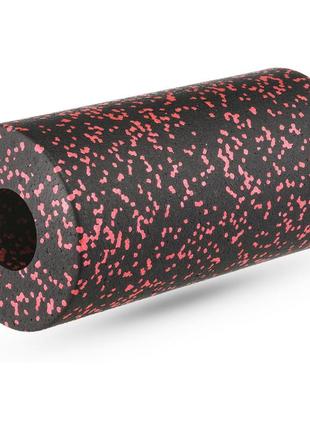 Массажный ролик gymtek для йоги и фитнеса epp 30*15см черно-красный