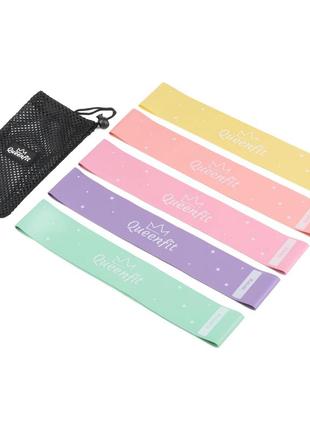 Набор резинок для фитнеса queenfit 0,5-30 кг