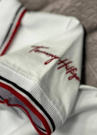 Поло Tommy hilfiger белое женское