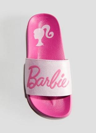 Шлепанцы розовые на девочку barbie hm new2 фото