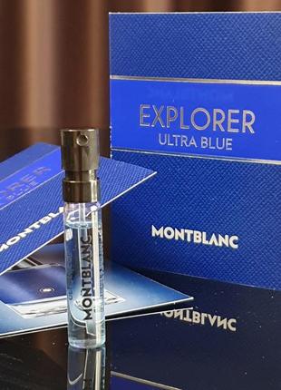 Оригинальный пробник montblanc explorer ultra blue eau de parfum _2ml