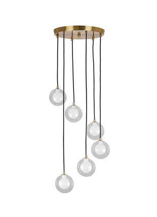 Люстра підвісна 761p1006f-6 brz+clwh (300)