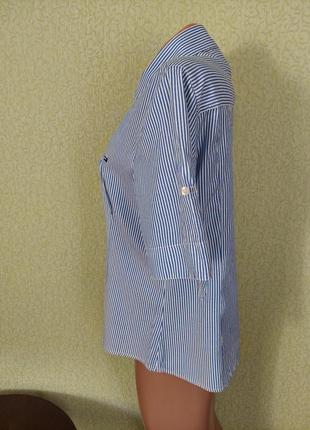 Женская рубашка в полоску tommy hilfiger5 фото