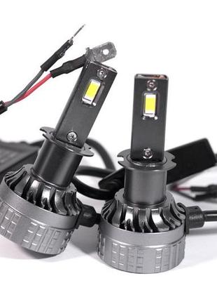 Комплект светодиодных ламп tbs design t8 pro h3 12-24v 110w pk22s 11000lm 6000k4 фото
