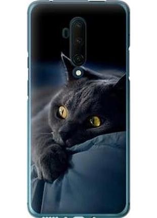 Чехол на oneplus 7t pro дымчатый кот "825u-1810-71002"