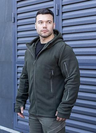 Чоловіча толстовка з капюшоном pobedov explorer кольору хакі