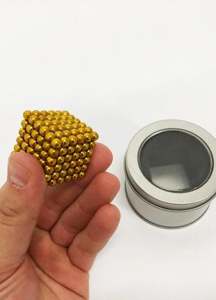Магнитный конструктор нео neocube золотой, магнитная игрушка неокуб, неокуб hf-973 магнитный конструктор
