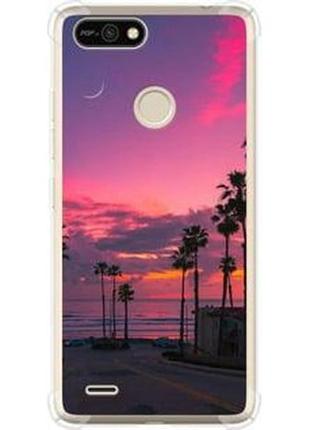 Чехол на tecno pop 2f b1f пальмы "5873sp-2391-71002"