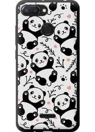 Чехол на xiaomi redmi 6 панды "4318b-1521-71002"