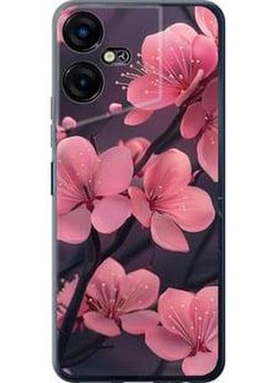 Чехол на tecno pova neo 3 пурпурная сакура "6075u-3140-71002"