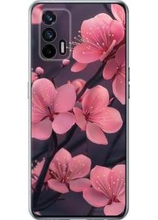 Чохол на realme gt 5g пурпурова сакура "6075u-3338-71002"