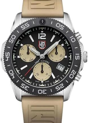 Часы luminox pacific diver chronograph. серебристый