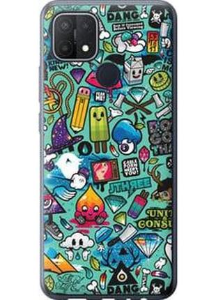 Чехол на oppo a15s стикер бомбинг 1 "693u-2527-71002"