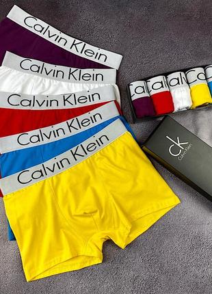 Труси calvin klein чоловічі (боксери, бавовна 93%), комплект з 3 шт.8 фото