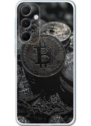 Чехол на samsung galaxy a55 black bitcoin "6090u-3617-71002"