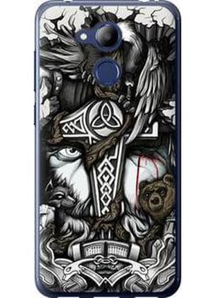 Чехол на huawei honor 6c pro тату викинг "4098u-1358-71002"