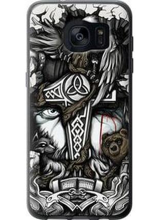 Чохол на samsung galaxy s7 edge g935f тату вікінг "4098u-257-71002"