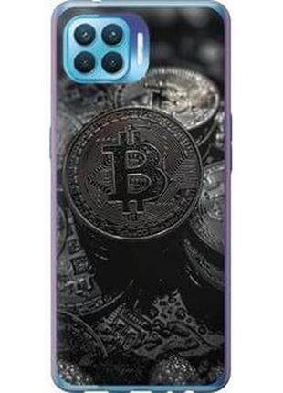 Чехол на oppo a93 black bitcoin "6090u-2185-71002"