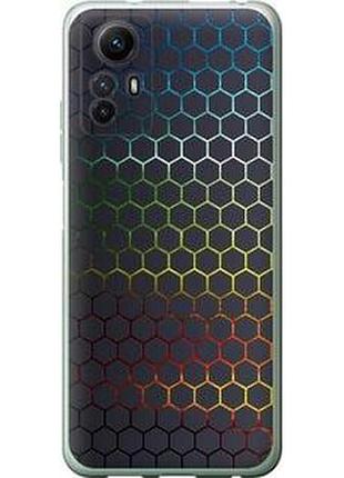 Чехол на xiaomi redmi note 12s переливающиеся соты "498u-3065-71002"