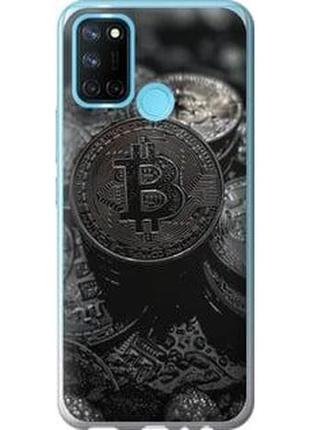 Чехол на realme c17 black bitcoin "6090u-2121-71002"