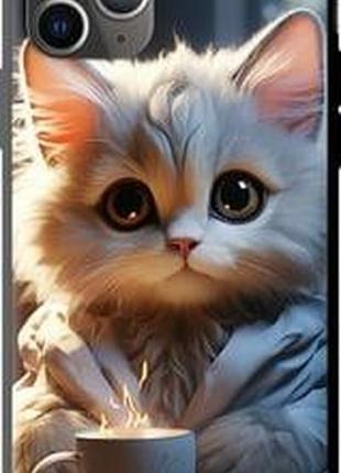 Чехол на iphone 11 pro max white cat "5646b-1723-71002"