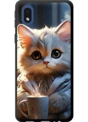 Чехол на samsung galaxy a01 core a013f white cat "5646b-2065-71002"