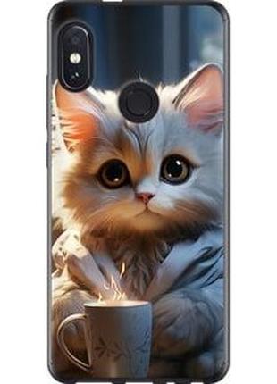 Чехол на xiaomi redmi note 5 white cat "5646u-1516-71002"