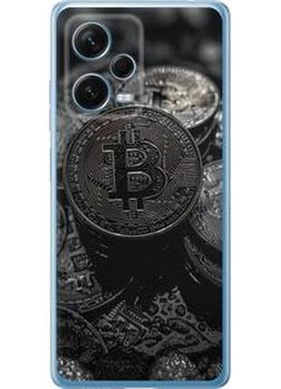 Чехол на redmi note 4 12 pro+ 5g black bitcoin "6090u-3612-71002"