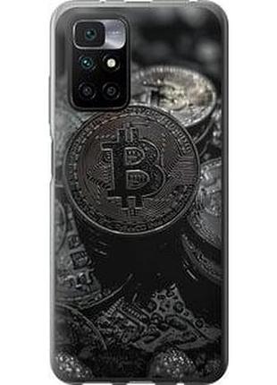 Чехол на xiaomi redmi 10 black bitcoin "6090u-2488-71002"