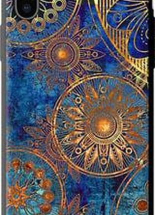 Чехол на iphone x золотой узор "678b-1050-71002"