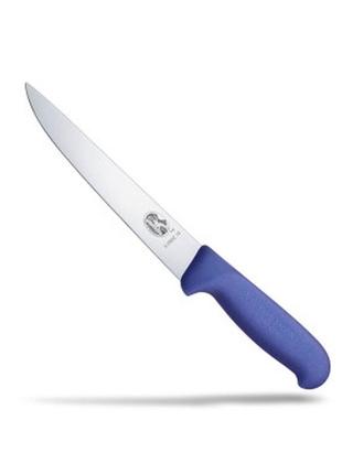 Нож кухонный victorinox fibrox обвалочный 18 см, синій